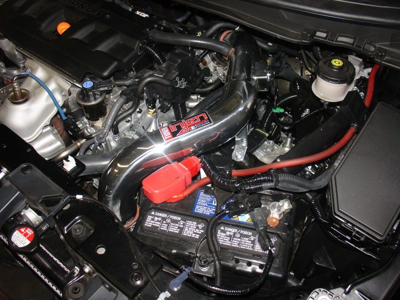 Injen 12-13 Honda Civic Polished Tuned Air Intake w/ MR Tech/Web Nano-Fiber Dry Filter - DTX Performance