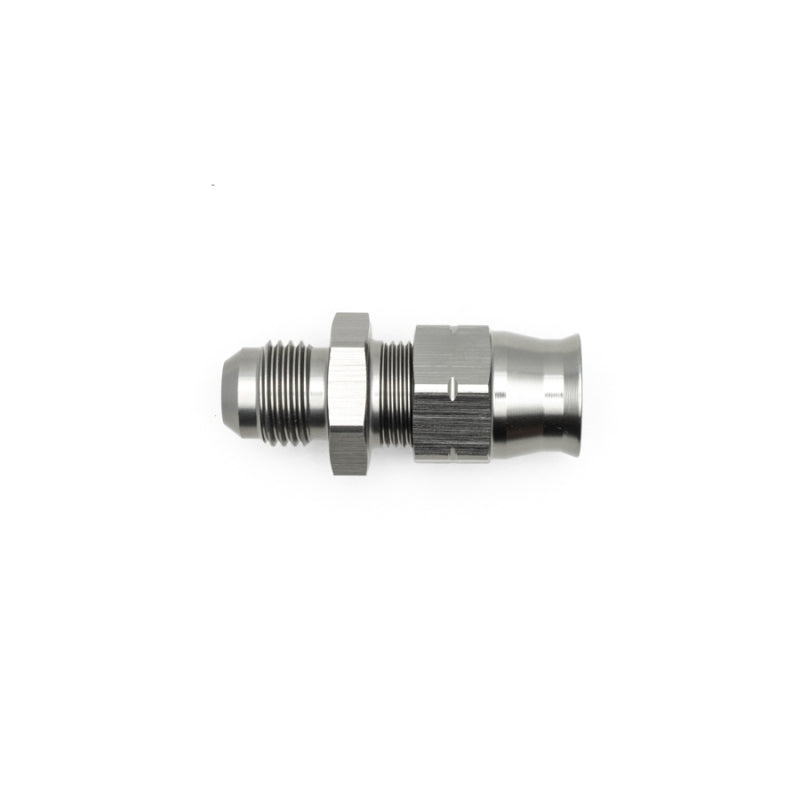 DeatschWerks 6AN Male Flare to 3/8in Hardline Compression Adapter - Includes 1 Olive Insert - DTX Performance