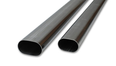 Vibrant 3.5in Oval T304 SS Tubing 5 ft