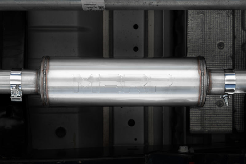 MBRP 2023+ Chevy Colorado/GMC Canyon Aluminized Steel 3in Cat-Back Single Side Exit - Black, performance car parts from DTX Performance