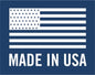 American flag with 'Made in USA' text