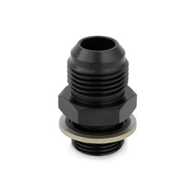 Mishimoto Sandwich Plate Fitting M20 x -10AN Black for high performance auto parts at DTX Performance
