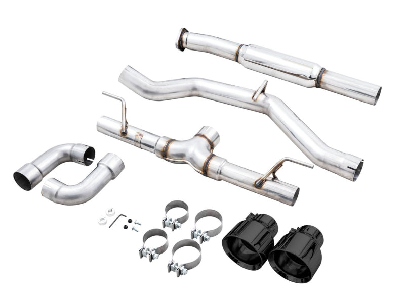 AWE Subaru BRZ / Toyota GR86 / Toyota 86 Track Edition Cat-Back Exhaust- Diamond Black Tips - DTX Performance