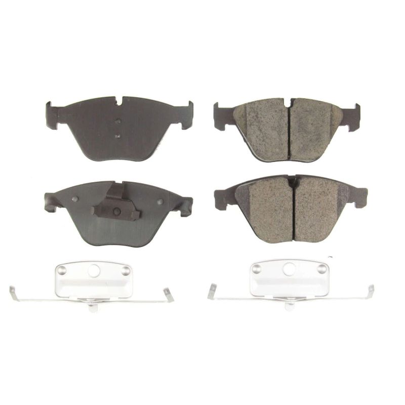 Power Stop 2011 BMW 535i xDrive Front Z17 Evolution Ceramic Brake Pads w/Hardware - DTX Performance