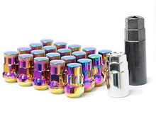 Load image into Gallery viewer, Wheel Mate Muteki SR35 Close End Lug Nuts w/ Lock Set - Purple 12x1.25 35mm performance car parts DTX Performance