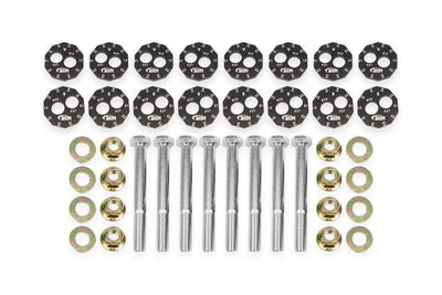 BMR 14-19 Chevrolet Corvette C7 Front & Rear Lower Control Arms Camber Bolt Kit - Black Anodized, performance car parts