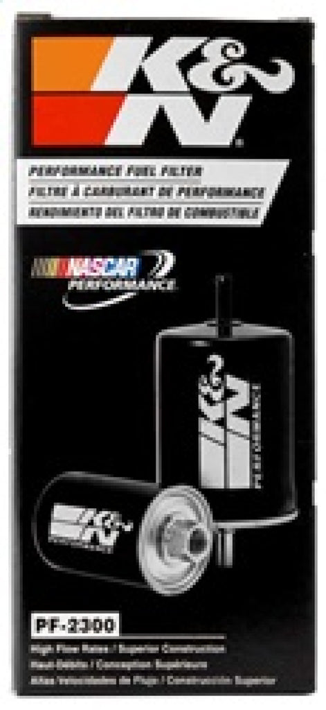 K&N Cellulose Media Fuel Filter 3in OD x 6.938in L for performance car parts and high performance auto upgrades