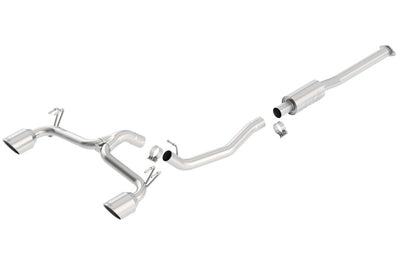 Borla 09-15 Mitsubishi Lancer Ralliart 2.0L 4cyl MT 6spd AWD Catback Exhaust available at DTX Performance.