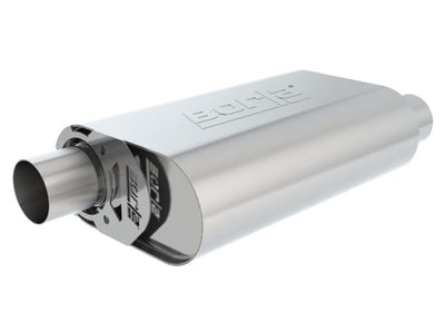 Borla CrateMuffler SBC 283 / 327 / 350 2.5 inch Offset/Center for performance car tuning at DTX Performance