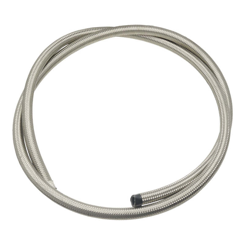 DeatschWerks 10AN Stainless Steel Double Braided CPE Hose - 6ft - DTX Performance