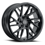 Method Raised MR801 22x12 / 6x135 BP / -40mm Offset / 87mm Bore - Gloss Black Milled Wheel