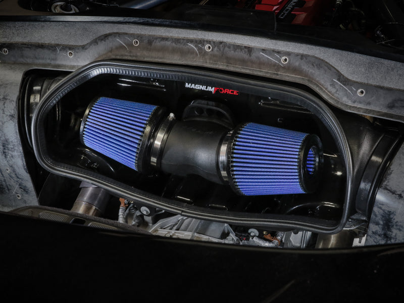 aFe 20-23 Chevy Corvette C8 Magnum FORCE Stage-2 Cold Air Intake w/ Pro 5R Filters for performance upgrades.