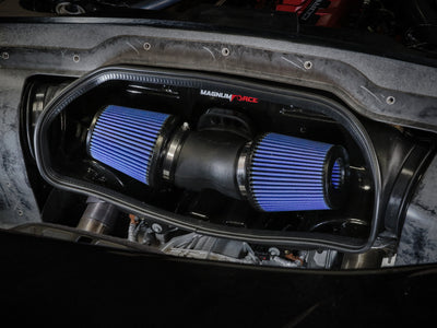 aFe 20-23 Chevy Corvette C8 Magnum FORCE Stage-2 Cold Air Intake w/ Pro 5R Filters for performance upgrades.