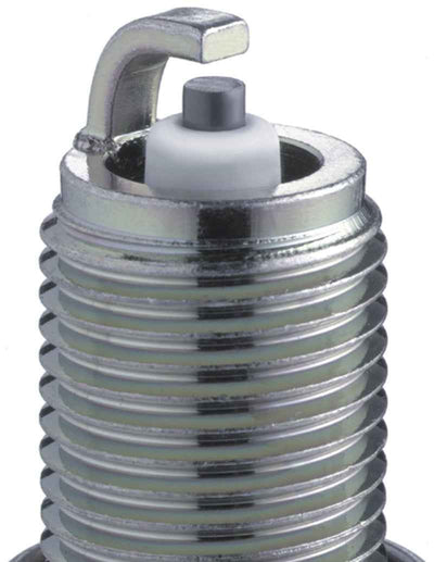 Close-up of NGK Traditional Spark Plug BKR6ES-11 for performance car parts.