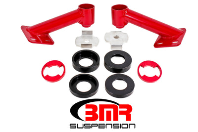 BMR 15-17 S550 Mustang Cradle Bushing Lockout Kit - Red, performance car parts by DTX Performance, racing suspension upgrades