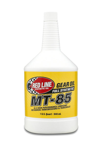 Red Line 75W85 MT-85 Gear Oil - Quart, perfect for performance car parts from veteran-owned DTX Performance shop.