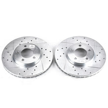 Load image into Gallery viewer, Power Stop 96-99 Ford Taurus Front Evolution Drilled &amp; Slotted Rotors - Pair - DTX Performance