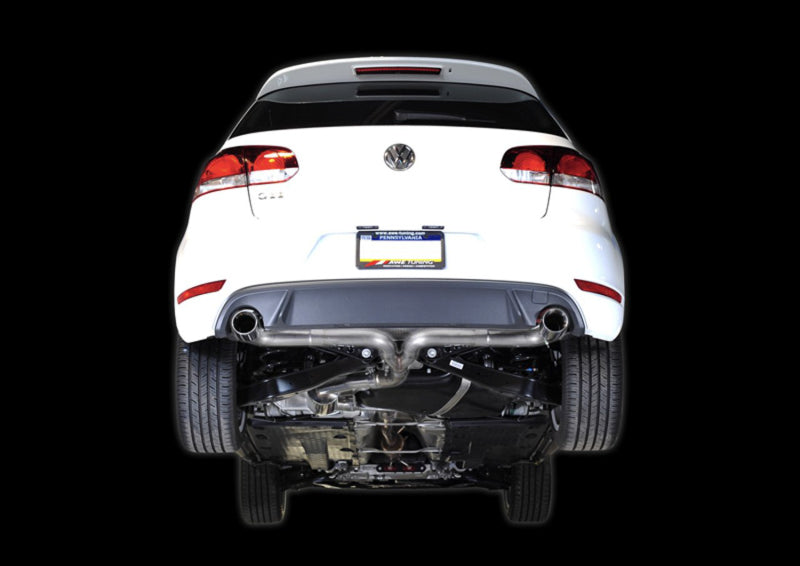 AWE Tuning Mk6 GTI Performance Catback - Diamond Black Round Tips - DTX Performance