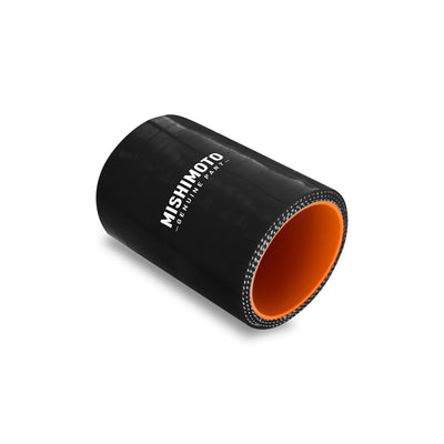 Mishimoto 4 Inch Straight Coupler - Black for performance car parts, exhaust systems, and racing suspension upgrades.