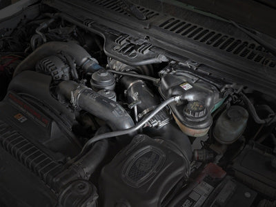 aFe Power MagnumFORCE Torque Booster Tube Ford Diesel Trucks 03-07 V8-6.0L in engine bay