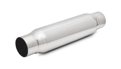 Vibrant SS Resonator (Standard Design) 2.25in inlet/outlet x 18in long; performance car parts by DTX Performance
