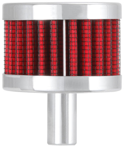 K&N Steel Base Chrome Top Crankcase Vent Filter for high performance engine tuning and upgrades