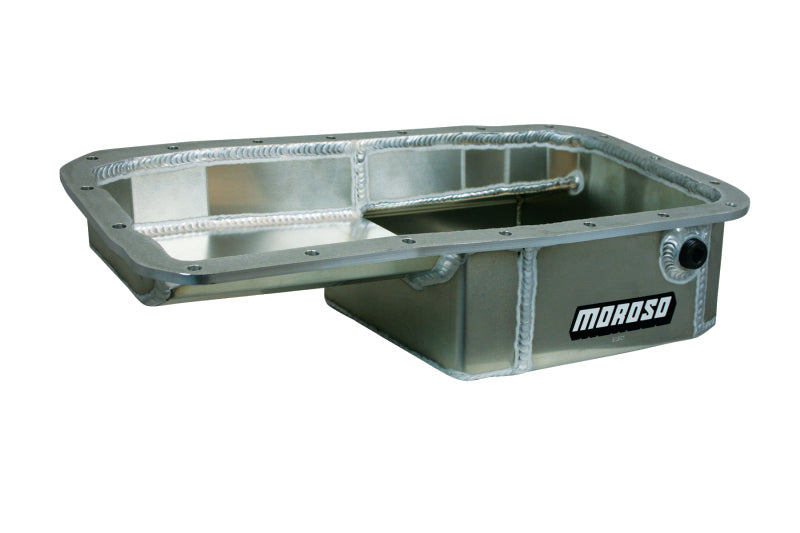 Moroso Acura/Honda 1.6L B16A3 Kicked Out Drag Race Baffled 5qt 5-5/8in Aluminum Oil Pan - DTX Performance