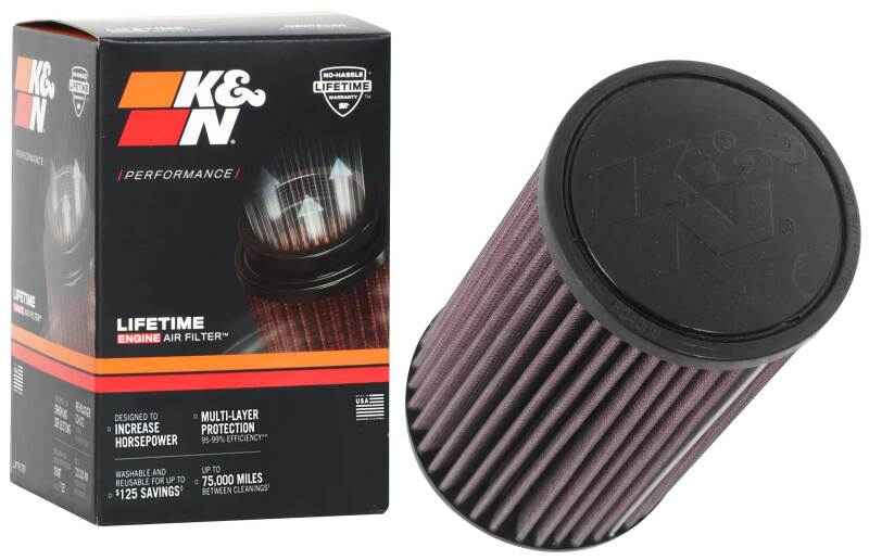 K&N Filter Universal Rubber Filter 2.75in Flange for performance car parts, DTX Performance, high performance auto parts.