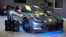 Load image into Gallery viewer, Oracle Universal Dynamic LED Underbody Kit - ColorSHIFT - Dynamic displayed on a high-performance car with blue lighting.