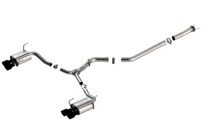 Borla 15-19 Subaru WRX/STI 2.5L Turbo 3in S-Type Catback Exhaust - 2.5in Black Chrome Tips performance system