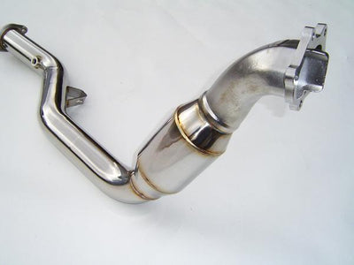Invidia 05+ AT LGT Polished Divorced Waste Gate Downpipe with High Flow Cat for Subaru Legacy GT performance