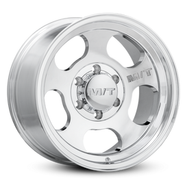 Mickey Thompson Canyon Polished Wheel - 16X10 8X6.5 BP 4.52in BS -25 Offset 125.2mm Bore, performance car parts by DTX Performance