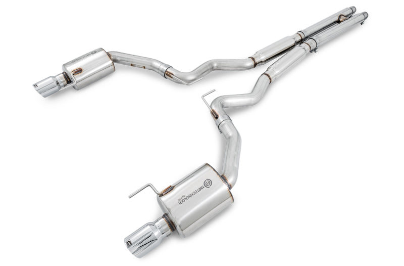 AWE Tuning S550 Mustang GT Cat-back Exhaust - Touring Edition (Chrome Silver Tips) - DTX Performance