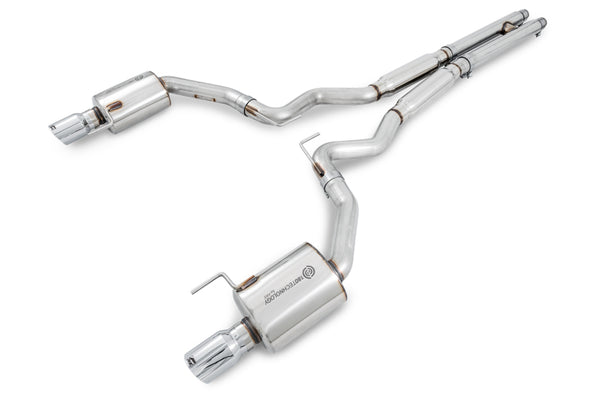 AWE Tuning S550 Mustang GT Cat-back Exhaust - Touring Edition Chrome Silver Tips for performance upgrades