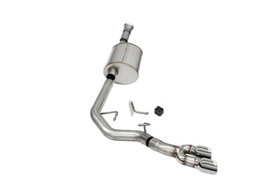 Corsa 2021-2025 Ford F-150 SuperCab/6.5in Bed 5.0L V8 Sport Cat-Back Front of Tire Exit-Polished exhaust system