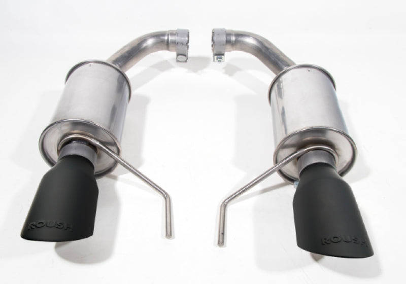 Roush 15-26 Mustang V6 / EcoBoost Black Tip Axle Back Exhaust