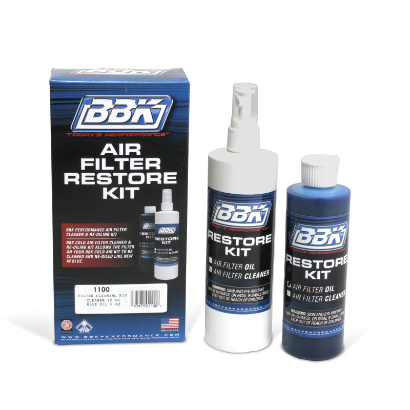 BBK BBK Cold Air Filter Restore Cleaner And Re-Oil Kit for high performance car tuning and engine performance care at DTX Performance.