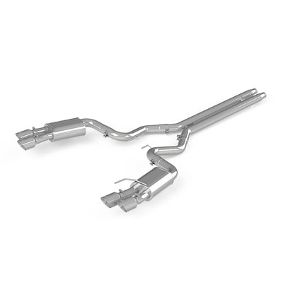 MBRP 18-19 Ford Mustang GT 5.0 3in Dual Split Rear Cat Back w/ Quad 4.0in Dual Wall Tips- T304 exhaust system