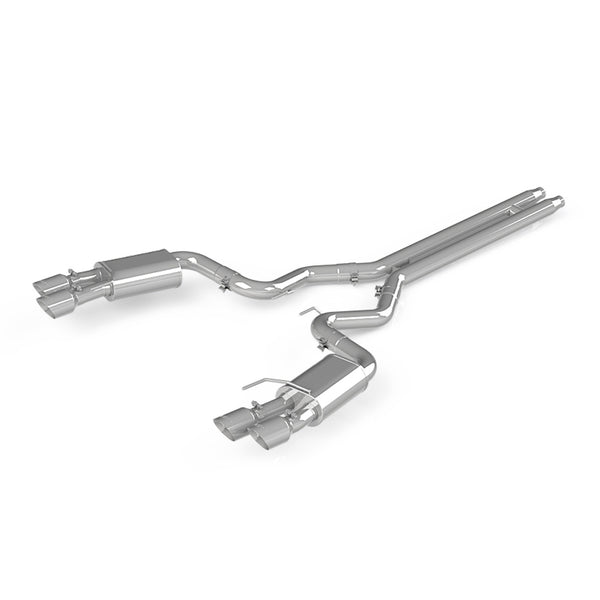 MBRP 18-19 Ford Mustang GT 5.0 3in Dual Split Rear Cat Back w/ Quad 4.0in Dual Wall Tips- T304 exhaust system