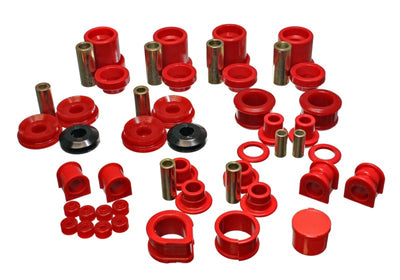 Energy Suspension 90-96 Nissan 300ZX Red Hyper-Flex Master Bushing Set, performance car parts, racing suspension, DTX Performance