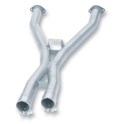 Borla Corvette Z06 X Pipe for performance cars, available at DTX Performance, enhances engine power and exhaust sound.