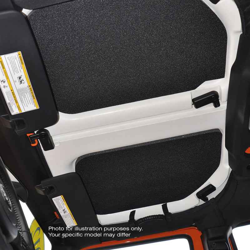 DEI 07-10 Jeep Wrangler JK 2-Door Boom Mat Headliner - 3 Piece - Gray for noise reduction
