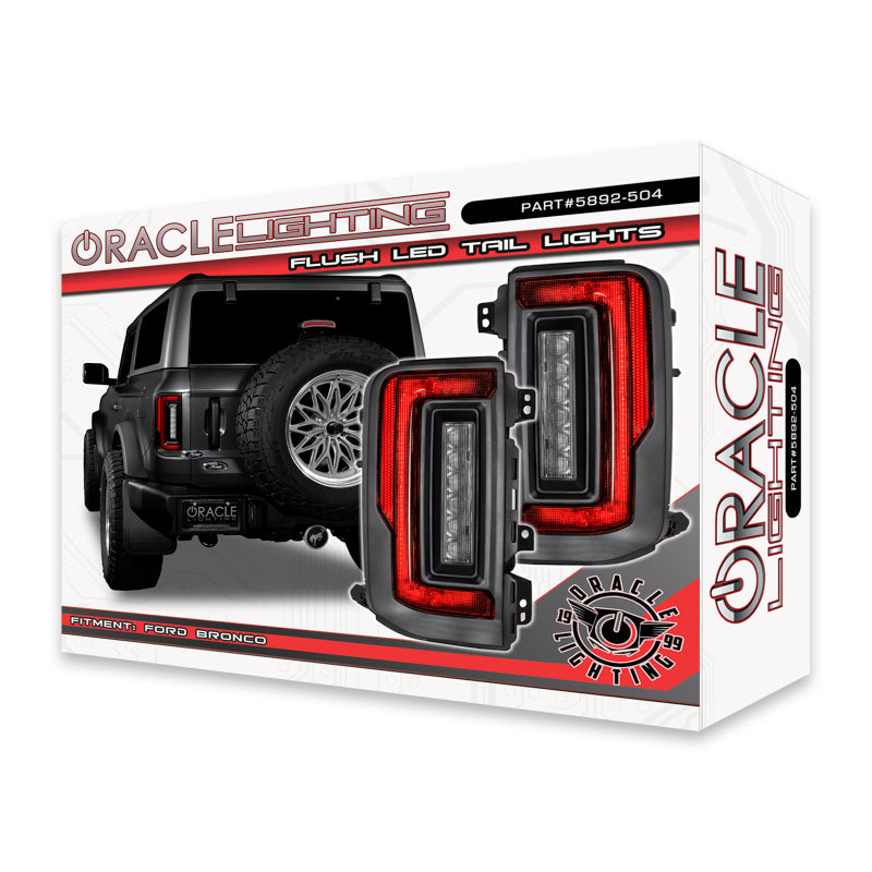 Oracle Lighting 21-22 Ford Bronco Flush Style LED Taillights - high performance auto parts, DTX Performance