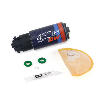 DeatschWerks 05-09 Subaru Legacy GT / 08-14 WRX / 08-21 STI DW430C 430lph Compact Fuel Pump, performance car parts by DTX Performance
