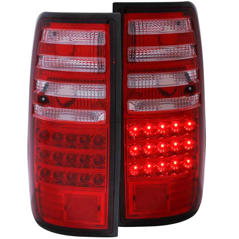 ANZO 1991-1997 Toyota Land Cruiser Fj LED Taillights Red/Clear performance car parts DTX Performance
