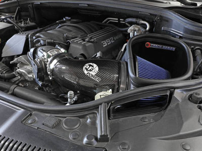 aFe 12-21 Jeep Grand Cherokee 6.4L Track Series Carbon Fiber Cold Air Intake System w/Pro 5R Filter for performance upgrades