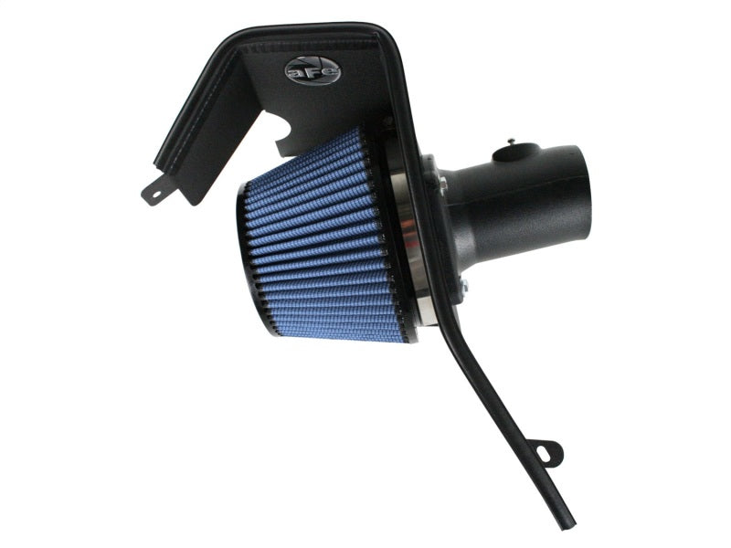 aFe MagnumFORCE Intakes Stage-2 P5R AIS P5R BMW 525i/530i shown with blue filter; high performance upgrades for vehicles