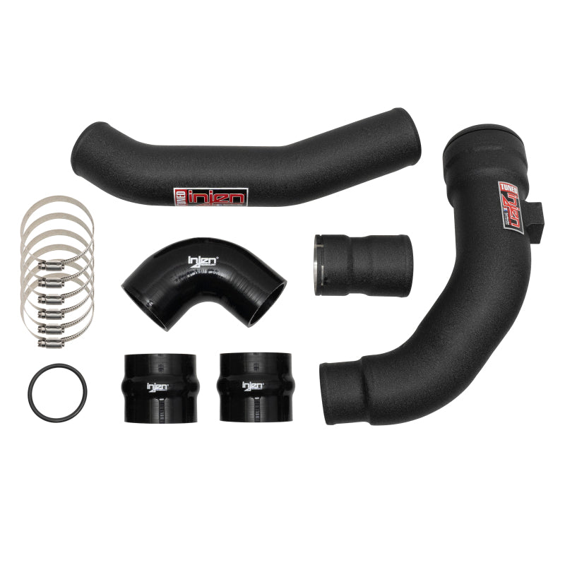 Injen 17-22 Ford F250/F/350/F-450/F-550 V8-6.7L Turbo Diesel Wrinkle Black Intercooler Piping Kit - DTX Performance