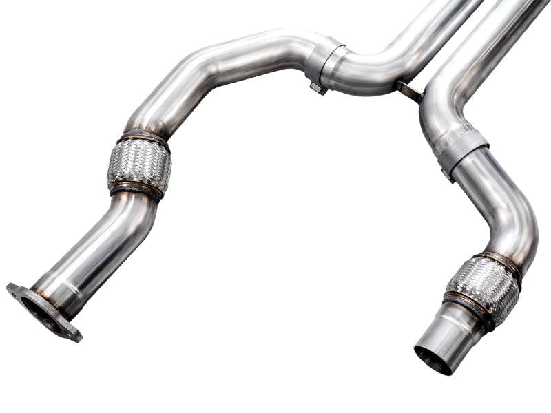 AWE Tuning 2021+ Cadillac CT4-V Blackwing SwitchPath Exhaust - Chrome Silver Tips; performance car parts, exhaust systems