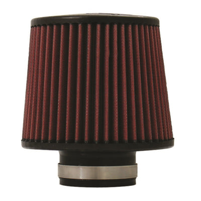 Injen High Performance Air Filter - 2.50 Black Filter shown with 6 Base, 5 Tall, 5 Top for performance car parts and upgrades